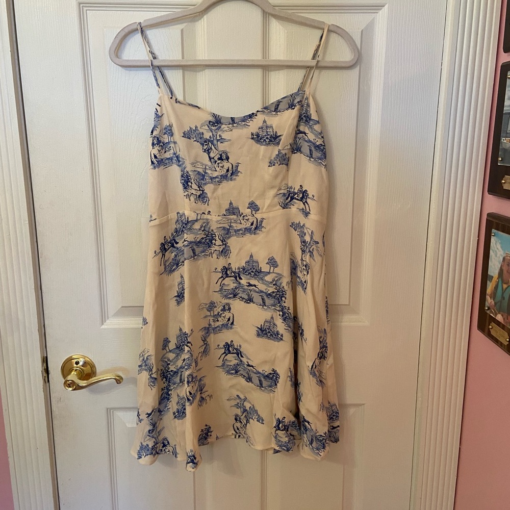 Aritzia Sunday Best Blue Printed Sundress